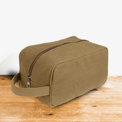 Rothco Heavyweight Canvas Travel Dopp Kit - Shave and Shower Toiletry Organizer