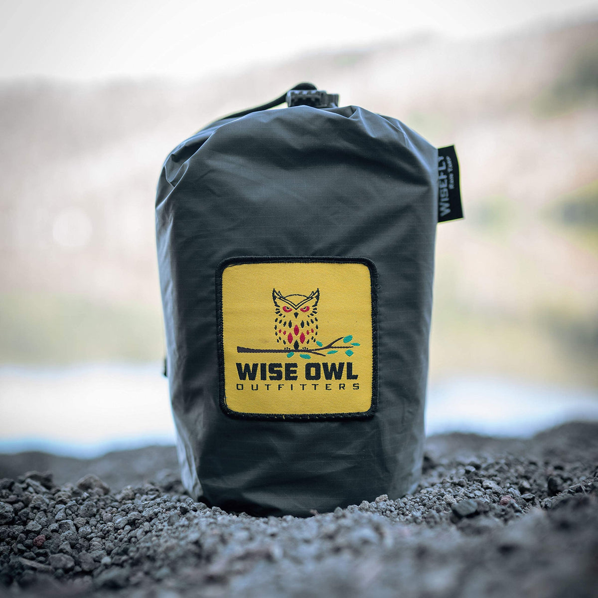Wise Owl Outfitters Hammock Rain Fly – Waterproof Camping Tarp Cover with Tent Stakes & Carry Bag, Ultralight Shelter for Backpacking & Outdoor Shade