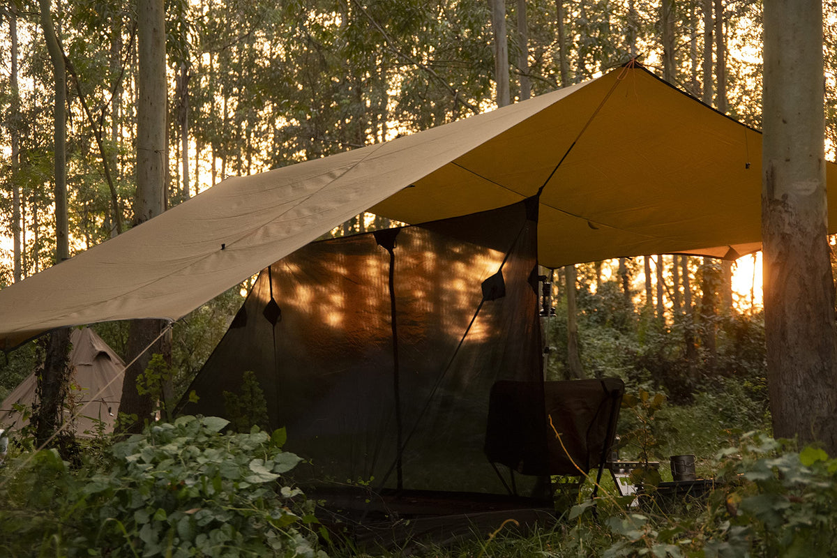 ONETIGRIS Camping Tarp - 12.8ft, 9.5ft, Large