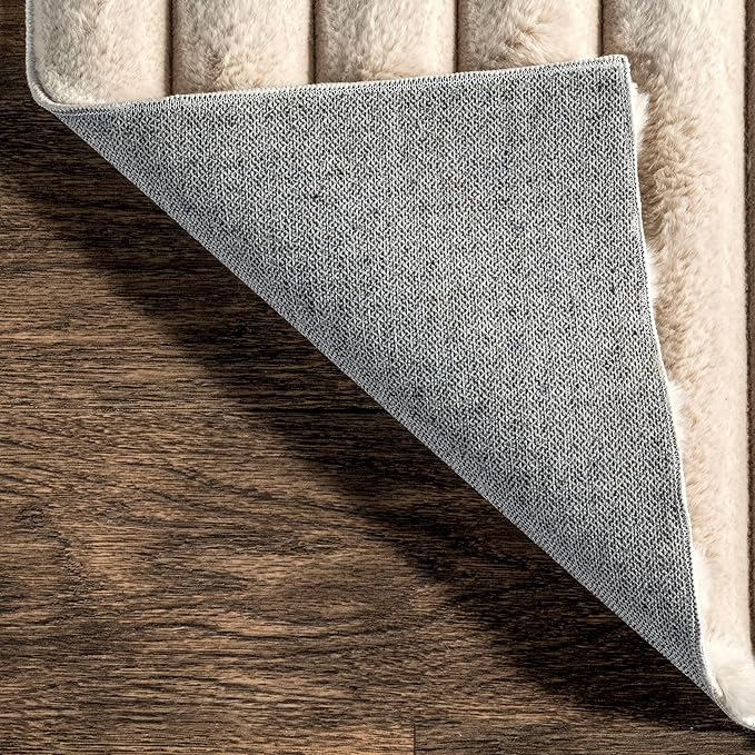 nuLOOM SuperiorWash Collection Kai Beige, 2'6" x 6', Fluffy and Cozy, High Traffic, Stain Resistant, Easy Clean, Durable Washable Runner for Bedroom, Living Room, Dining, Den, Foyer, Entryway
